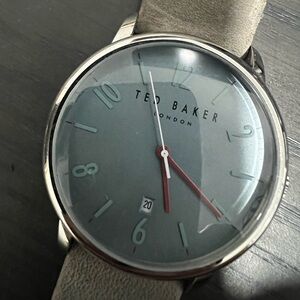 Ted Baker Gray Leather Blue White Dial watch TE15067002